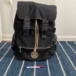 Kipling Black laptop padded backpack